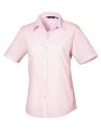 Dames blouse korte mouw Premier PR302 PINK